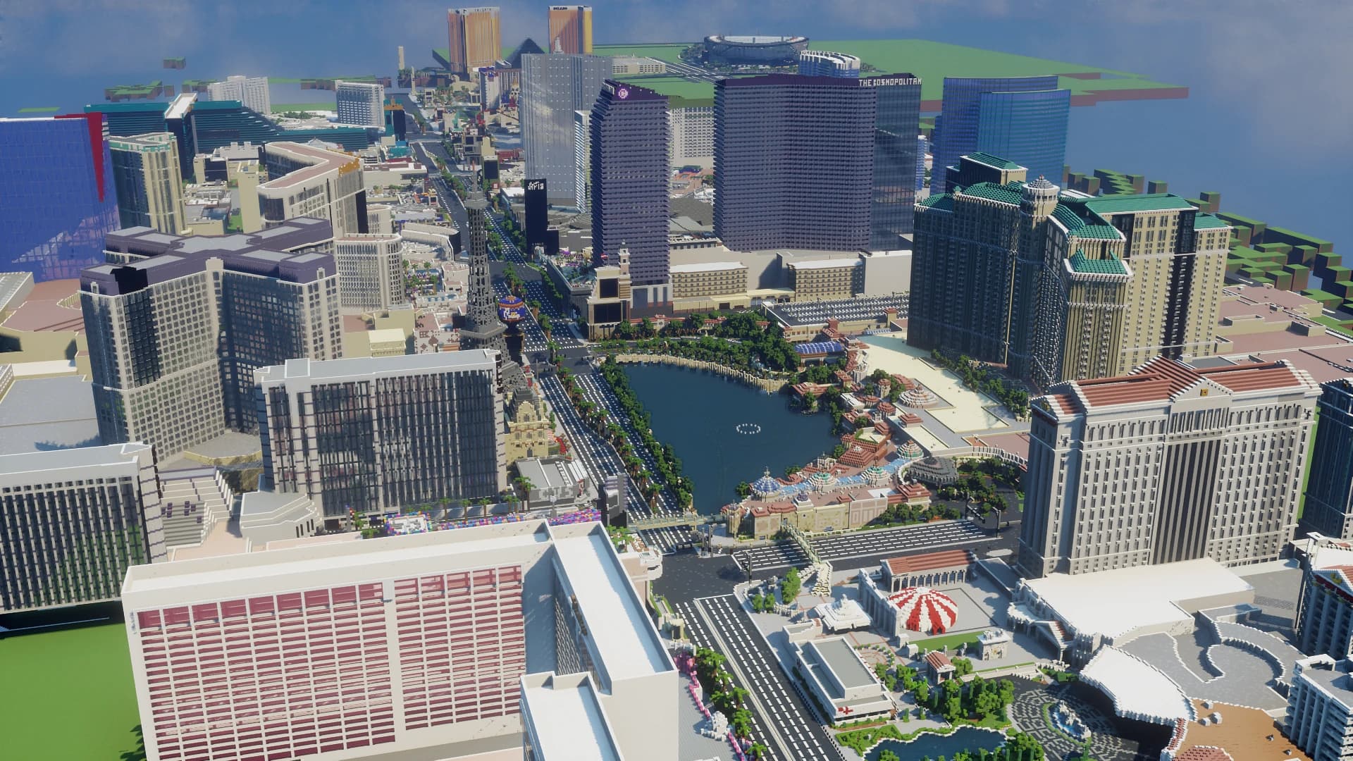 Minecraft Player Recreates Whole Las Vegas Strip In-Game